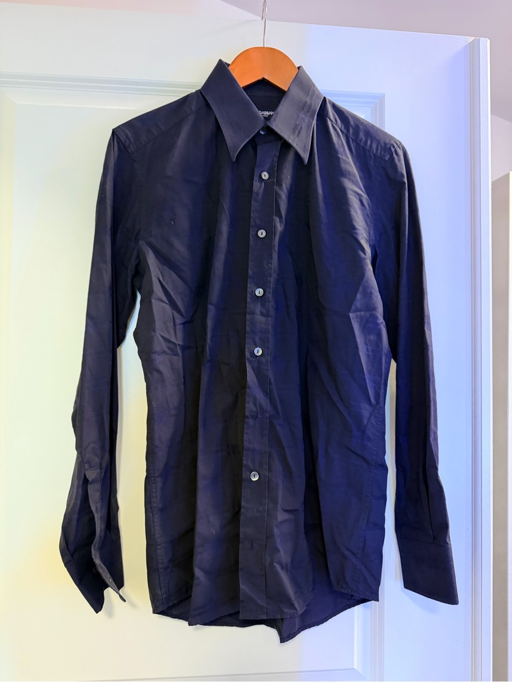 Men's Dolce & Gabbana Navy Blue Dress Shirt
